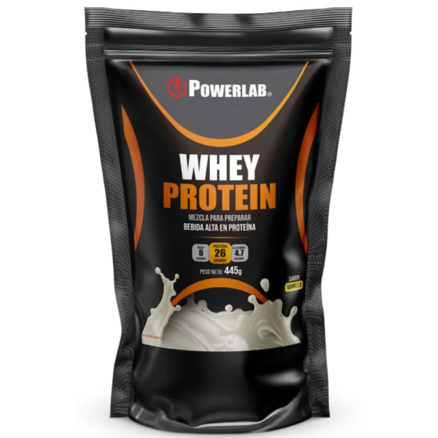 Powerlab Whey Protein Vainilla 445g – proteína para masa muscular [imagen 1]