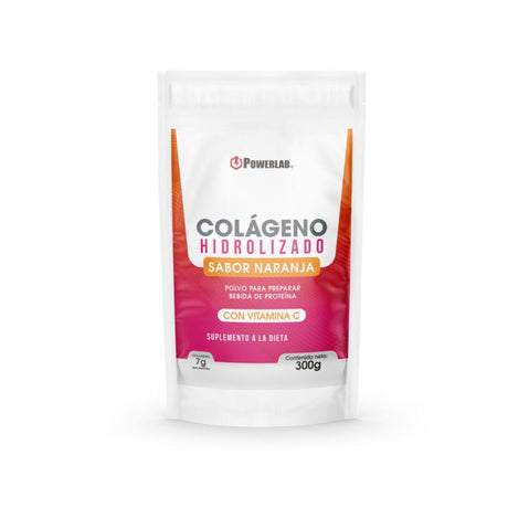 Colágeno Hidrolizado PowerLab Naranja 300g - Rejuvenece la Piel Imagen 1