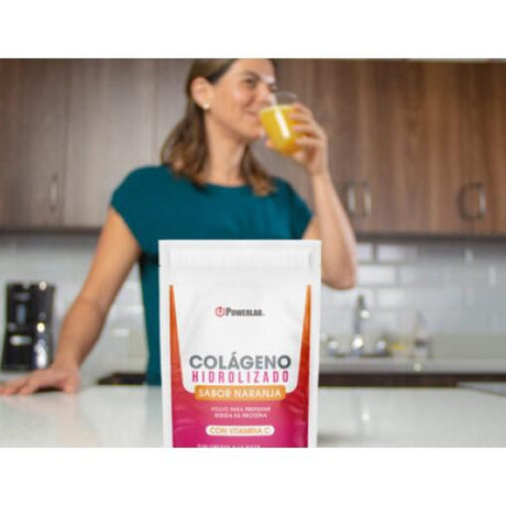 Colágeno Hidrolizado PowerLab Naranja 300g - Rejuvenece la Piel Imagen 3