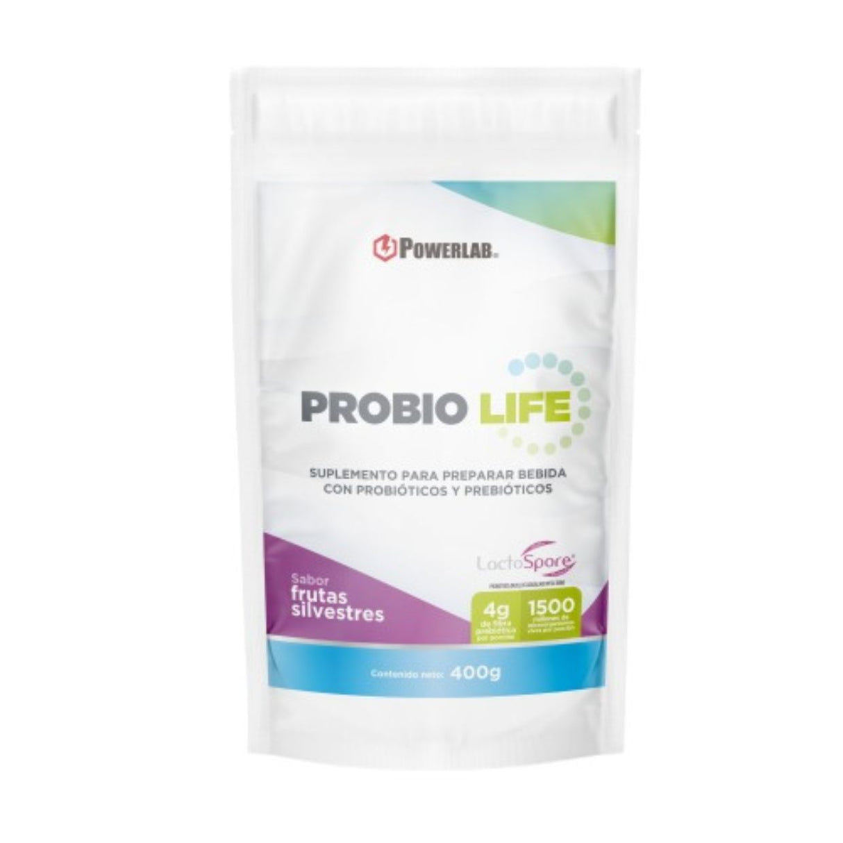 Suplemento en Polvo ProbioLife PowerLab Frutas Silvestres 400g