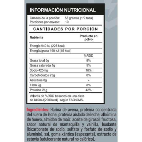 Oats Protein Pancakes 580g - Energía deportiva 2