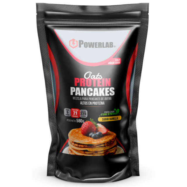 Powerlab Oats Protein Pancakes 580 g – pancakes de avena altos en proteína [imagen 1]
