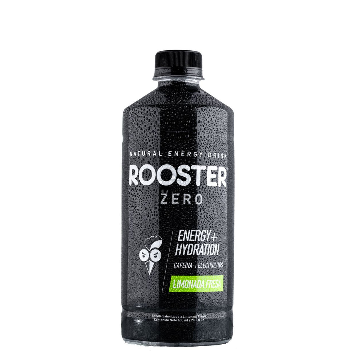 Bebida Energética Rooster Energía + Hidratación Limonada Fresa 600ml - Energía deportiva