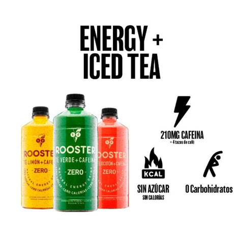 Bebida Energética Rooster Té Verde 600ml - Energía deportiva 1