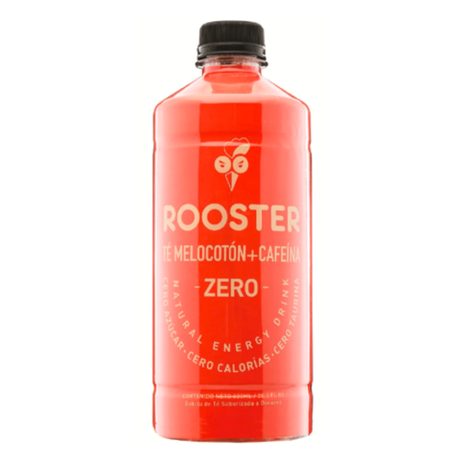 Rooster Té Melocotón + Cafeína 600 ml energía natural [imagen 1]