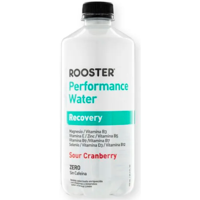 Rooster Performance Water Recovery Sour Cranberry 600 ml – bebida para recuperación rápida [imagen 1]