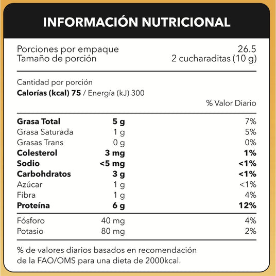 Mantequilla de maní, Natural Bites, con Whey Protein + Stevia, 265g, Energizante 3