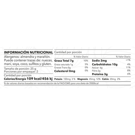 Mezcla Superfoods Natural Bites Original 50g - Protección Antioxidante Imagen 3