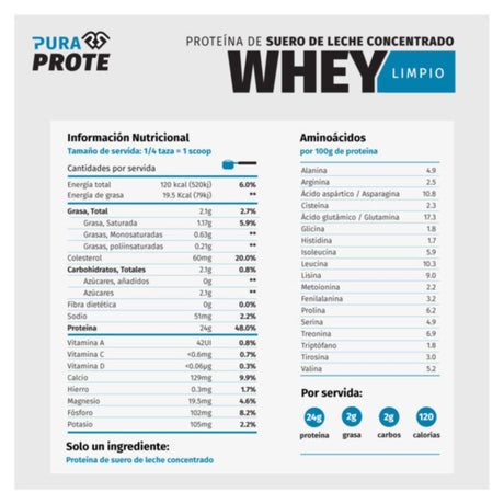 Whey Limpio Pura Prote 680g - Energía deportiva 1