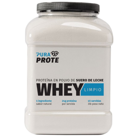 Whey Limpio 3 lb proteína pura 24 g por servida [imagen 1]