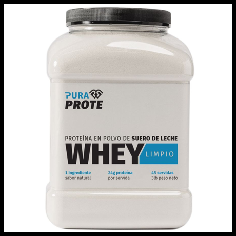 Whey Limpio 3 lb proteína pura 24 g por servida [imagen 1]
