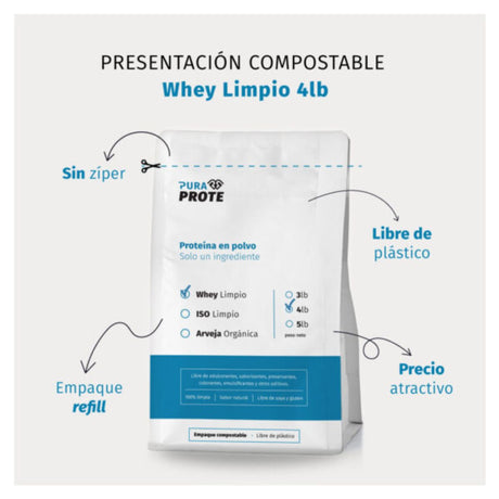 Whey Limpio Pura Prote 1815g - Energía deportiva 2