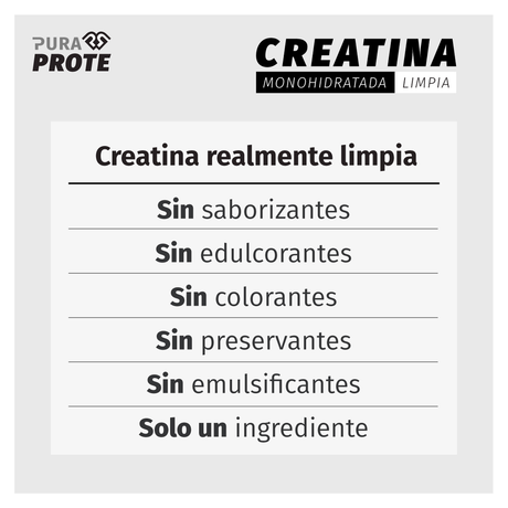 Creatina Pura Prote Limpia 908g - Máxima Energía Imagen 5