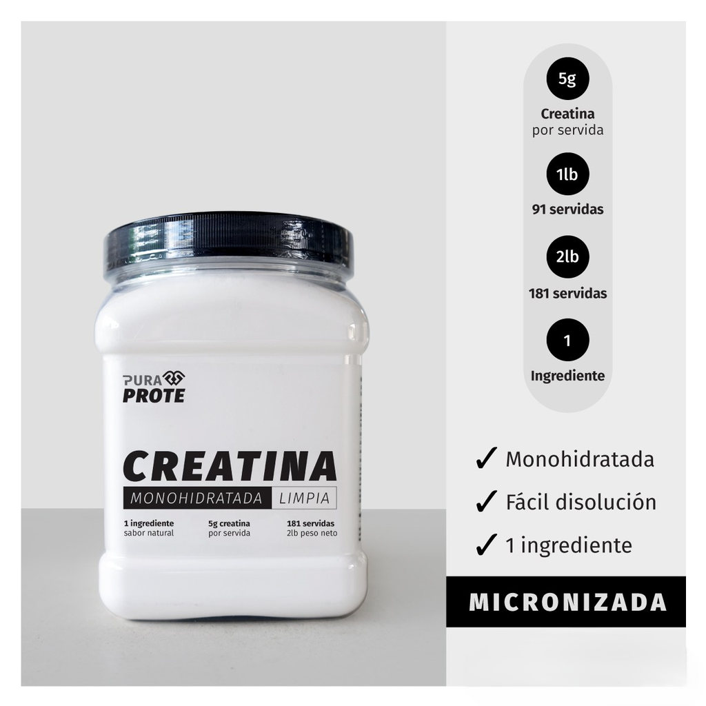 Creatina Pura Prote Limpia 908g - Máxima Energía Imagen 3