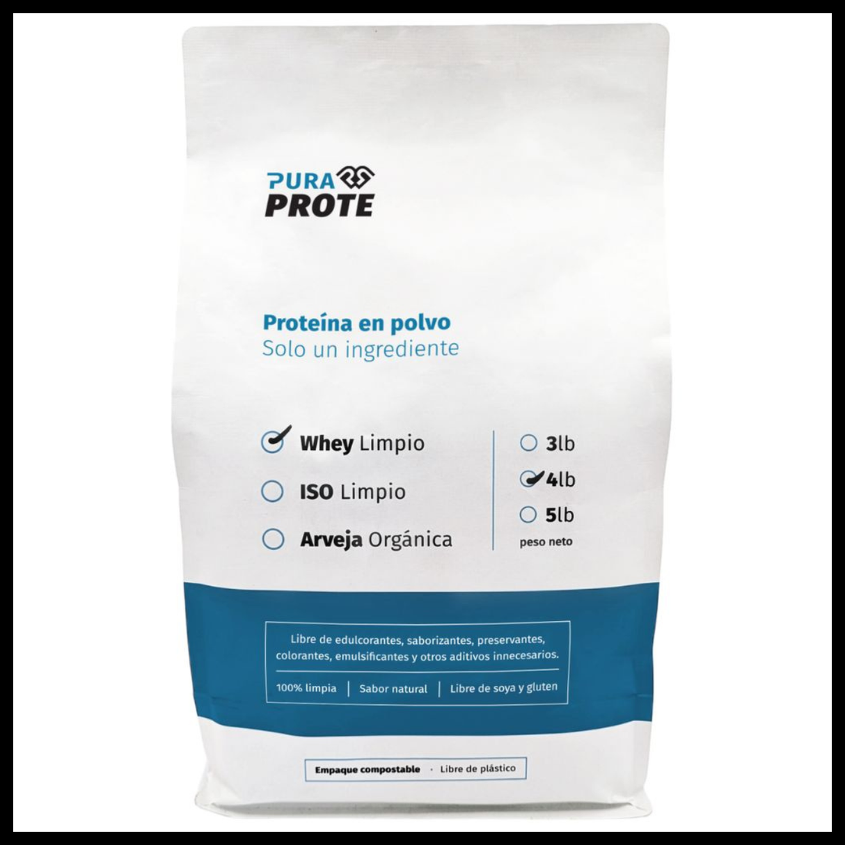Whey Limpio 4 lb refill compostable proteína pura [imagen 1]