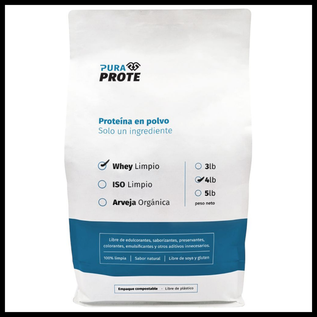 Whey Limpio 4 lb refill compostable proteína pura [imagen 1]