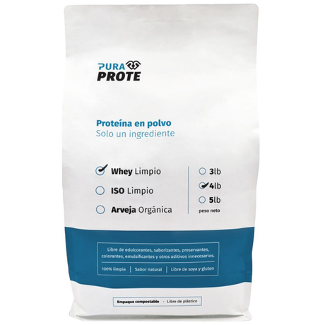 Whey Limpio 4 lb refill compostable proteína pura [imagen 1]