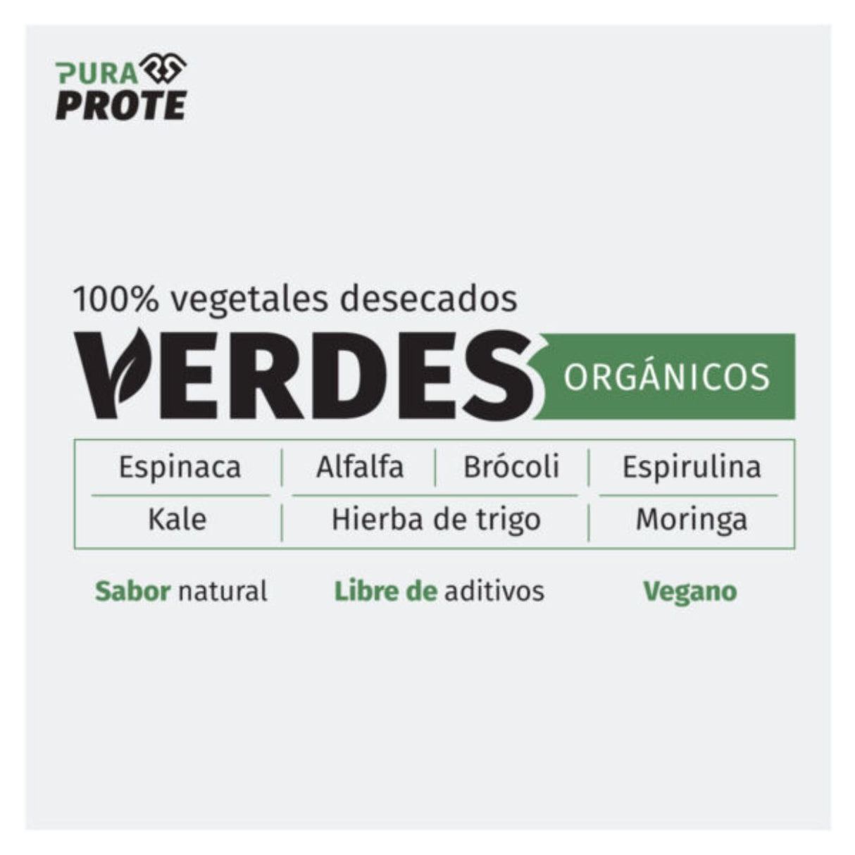 Verdes Orgánicos Pura Prote 300g - Energía deportiva 1