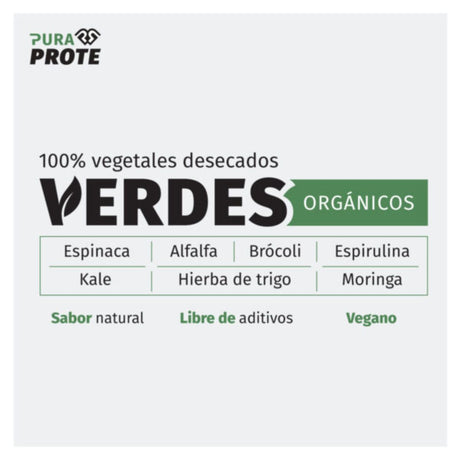 Verdes Orgánicos Pura Prote 300g - Energía deportiva 1