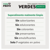 Superfoods Pura Prote Verdes Orgánicos 300g - Energía Natural Imagen 4