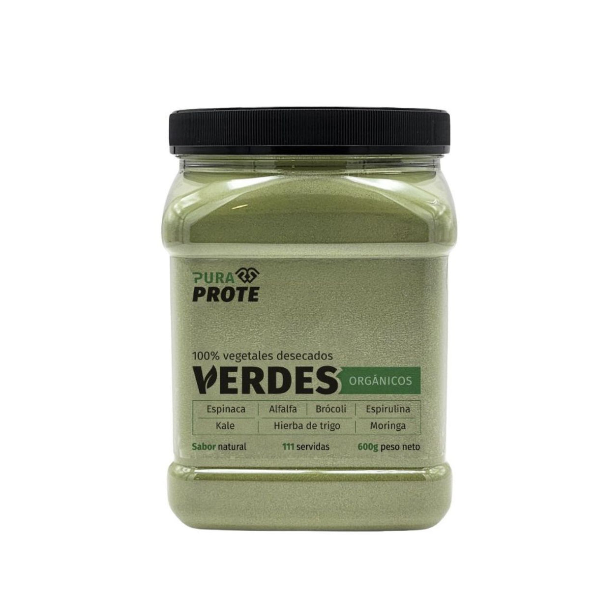 Verdes Orgánicos Pura Prote 600g - Energía deportiva