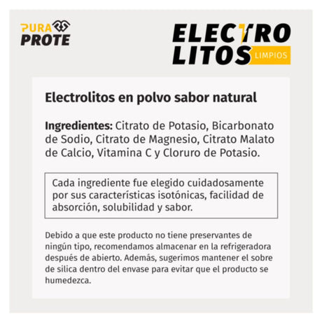 Electrolitos Limpios Pura Prote 200g - Energía deportiva 3