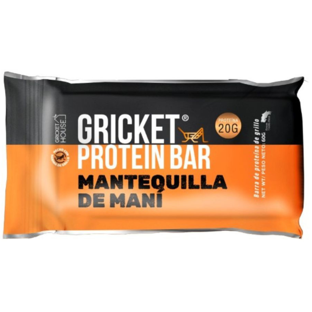 Gricket barrita proteica mantequilla de maní 60g grillo [img1]