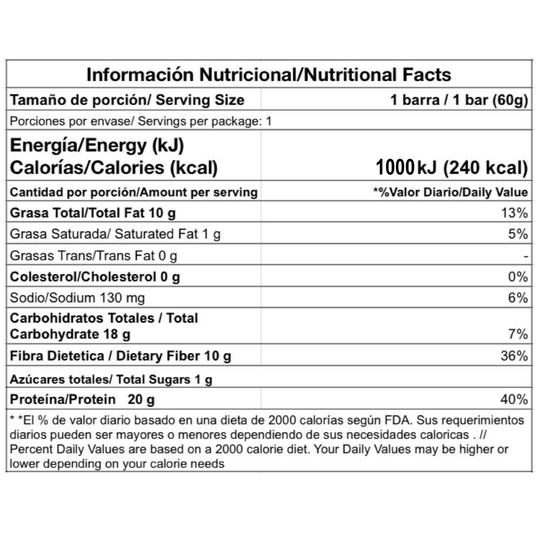 Barra proteica vegetal Gricket chocolate blanco Costa Rica [img4]