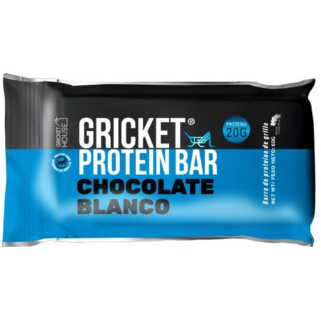 Barra proteica Gricket chocolate blanco 60g grillo [img1]