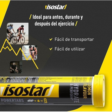 Pastillas Hidratantes Isostar con Electrolitos Limón 10 Tabletas - Hidratación y energía 3