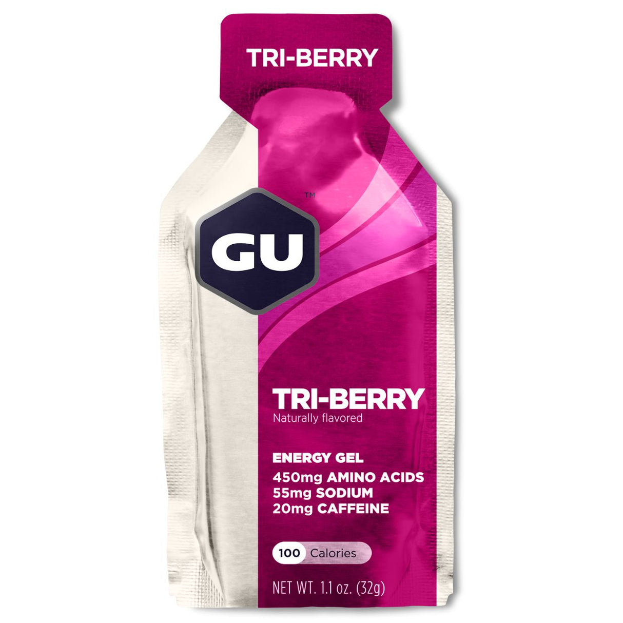 Gel Energizante GU Con Cafeína Frutos rojos 32g - Energía deportiva