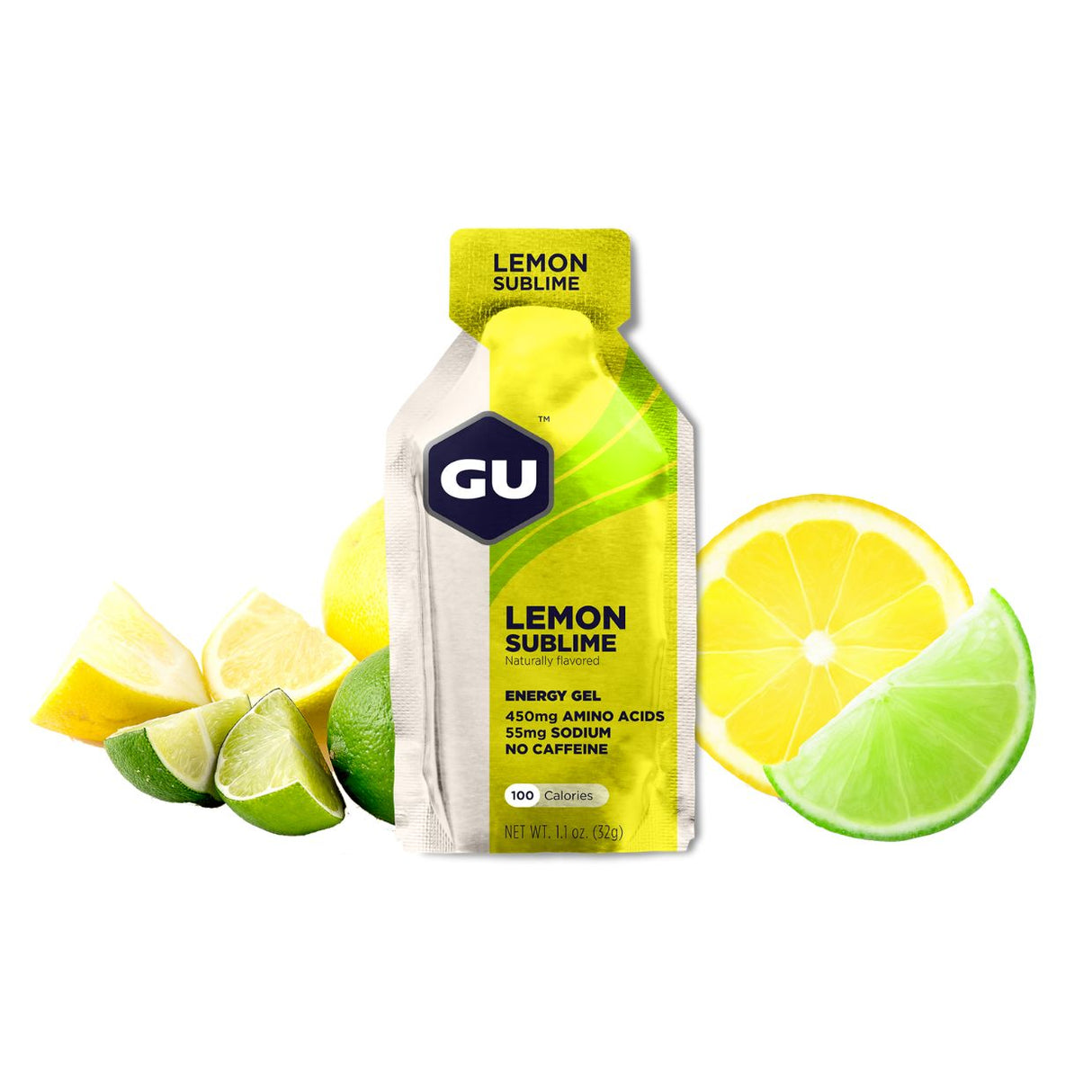 Gel Energizante GU Sin Cafeína Limón 32g - Energía deportiva 1