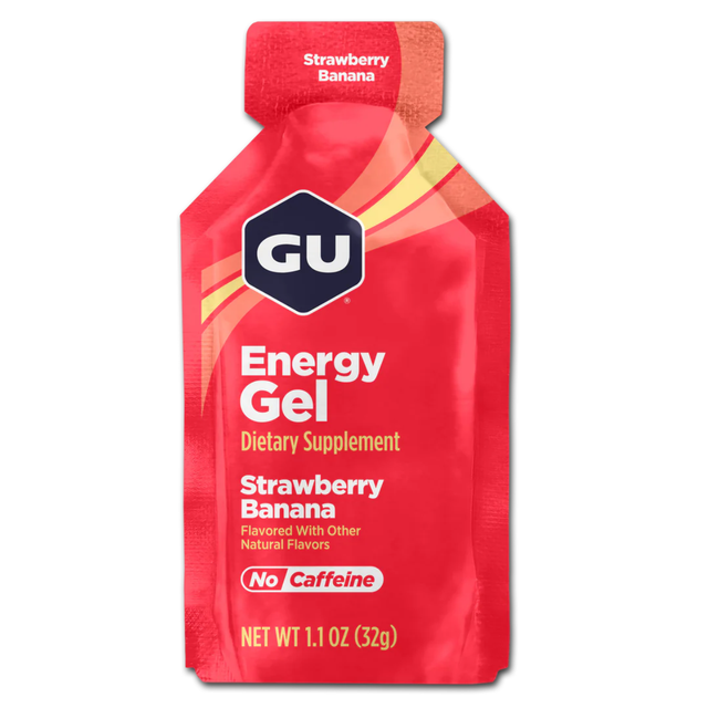 GU Energy Gel Strawberry Banana energía rápida para atletas de alto rendimiento [imagen 1]