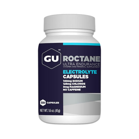 Pastillas Energéticas GU Roctane Ultra Endurance con Electrolitos 50 Capsulas - Hidratación y energía