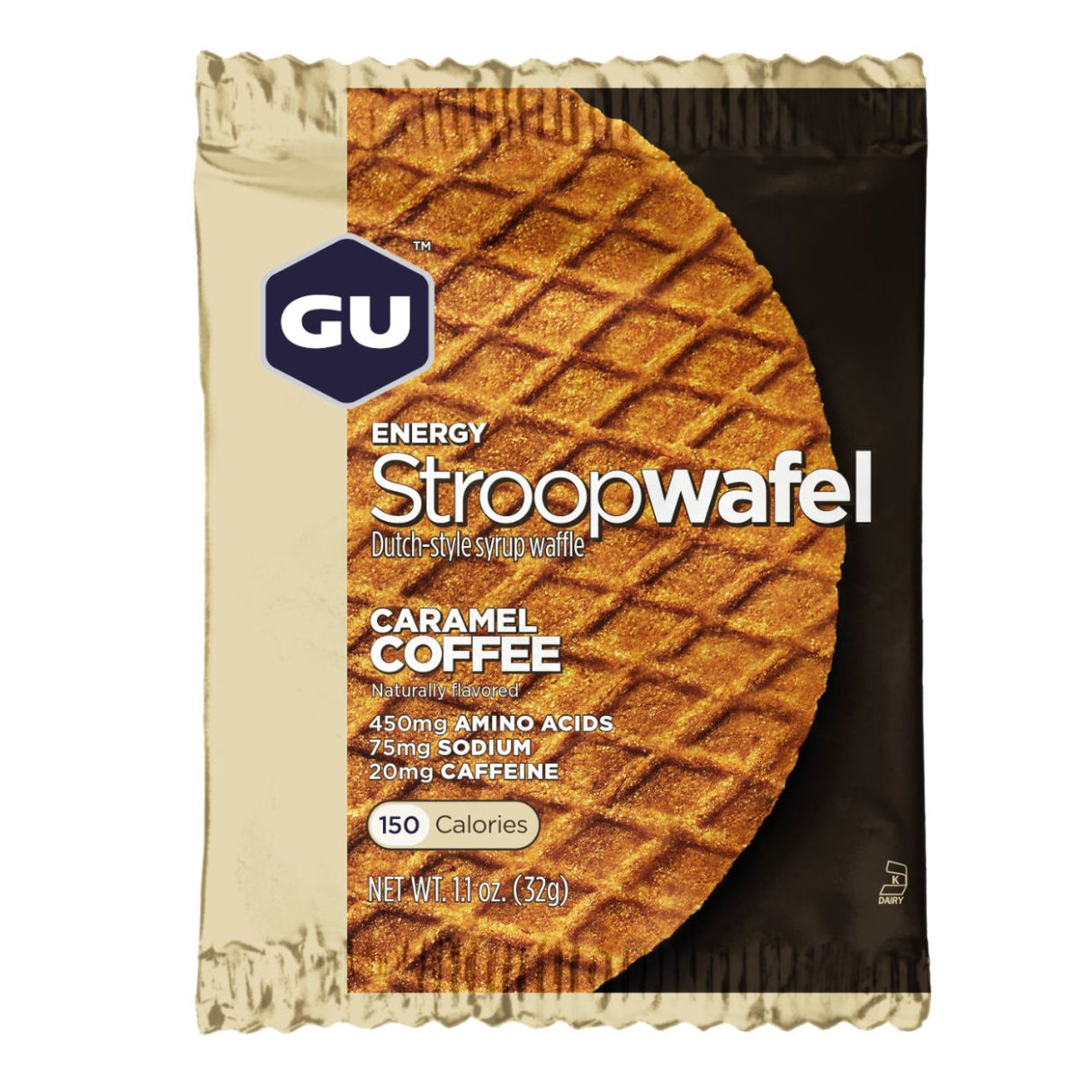 Galleta Energética GU Stroopwafle Café Caramelo 30g - Energía deportiva