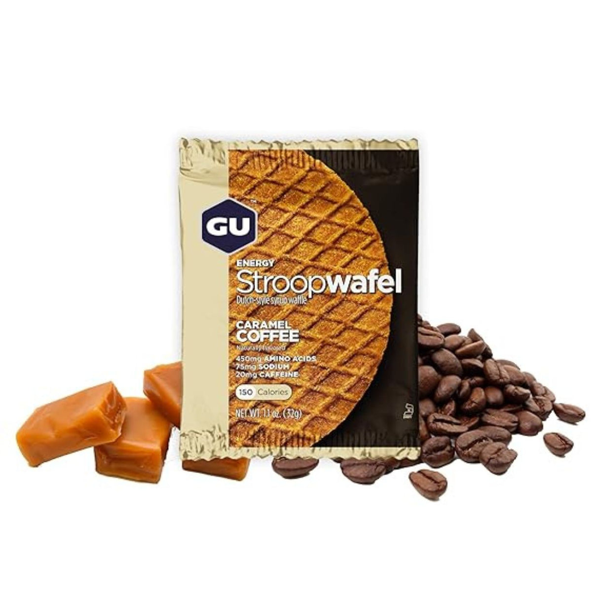 Galleta Energética GU Stroopwafle Café Caramelo 30g - Energía deportiva 1