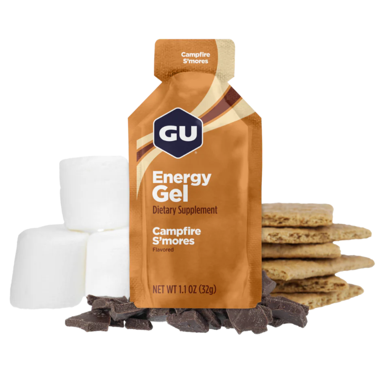 [imagen 2] GU Energy Gel sabor Campfire Smores sin cafeina – Combustible portatil para ciclismo en Costa Rica.