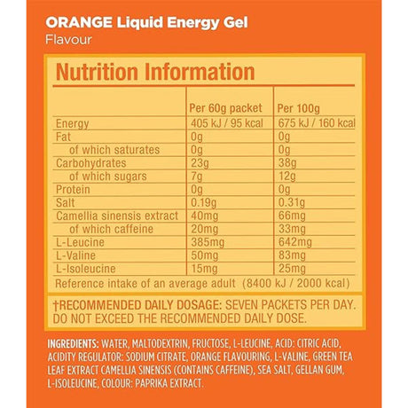 Bebida Energética GU Naranja 60g - Energía deportiva 3