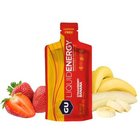 Bebida Energética GU Fresa Banano 60g - Energía deportiva 2