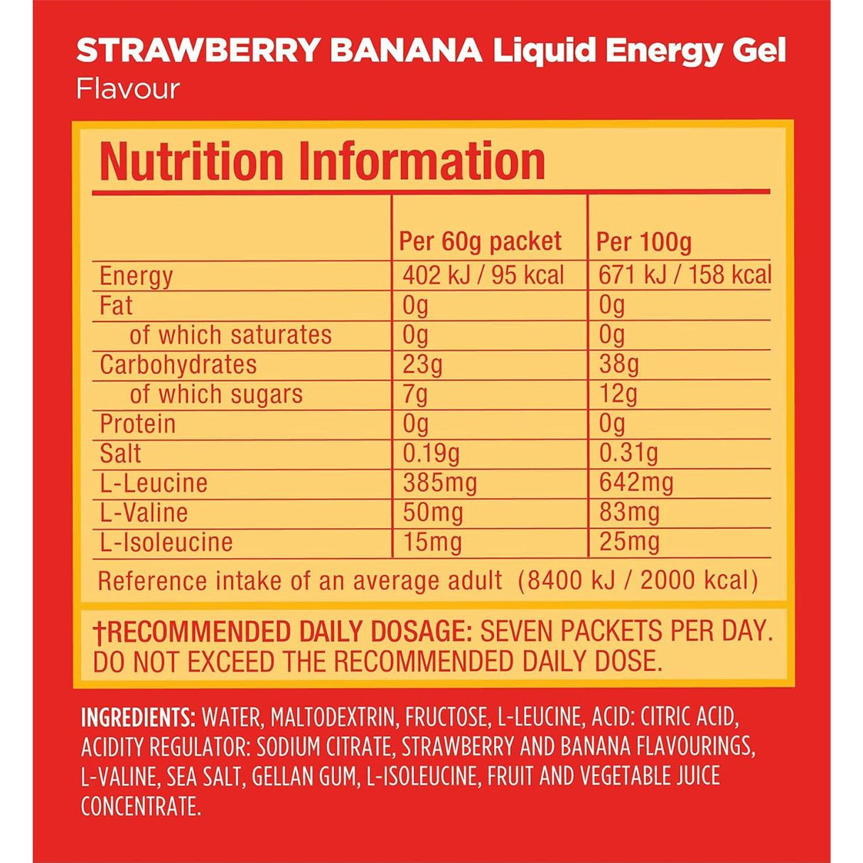Bebida Energética GU Fresa Banano 60g - Energía deportiva 3