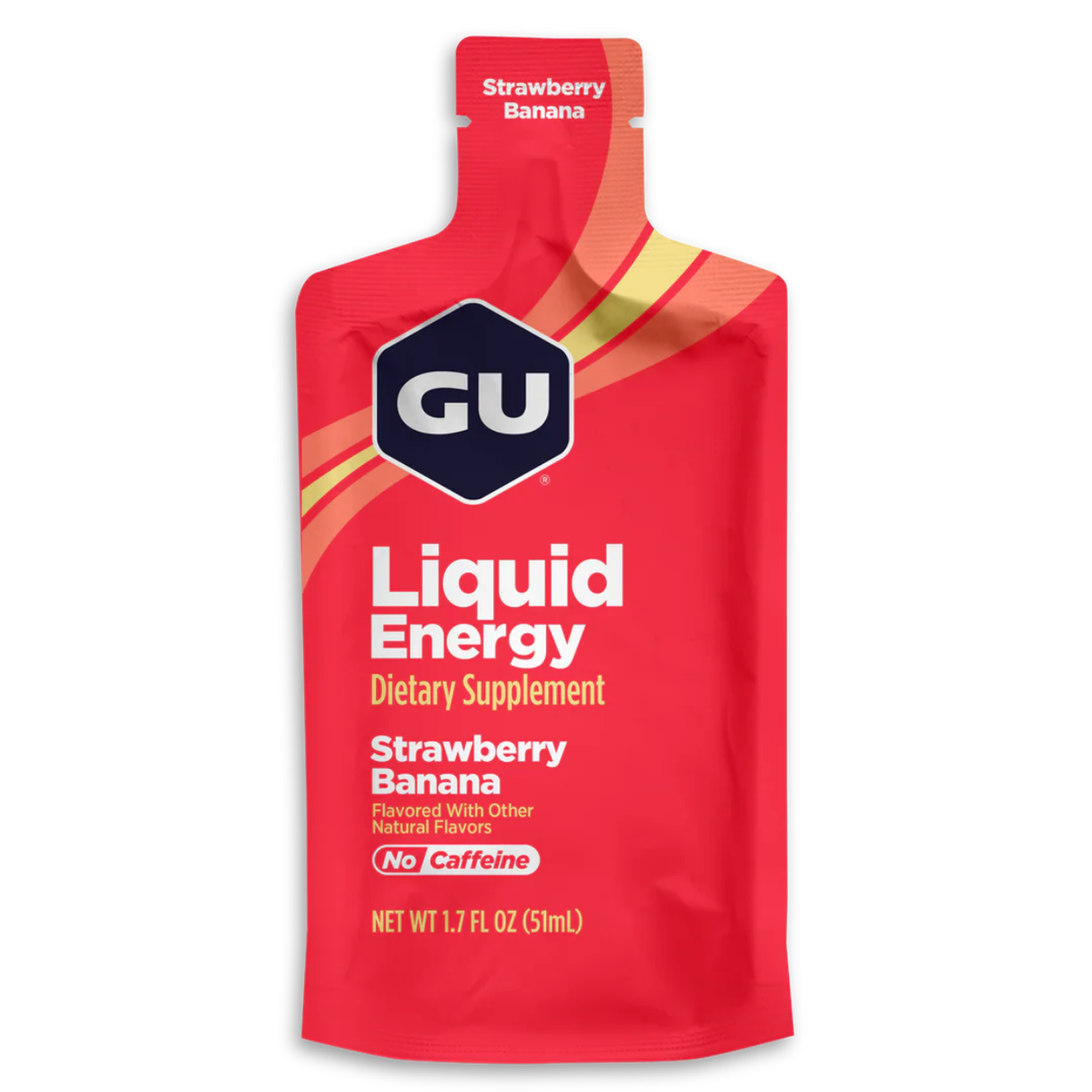 GU Liquid Energy Fresa Banano energía líquida fácil de tragar para deportistas [imagen 1]