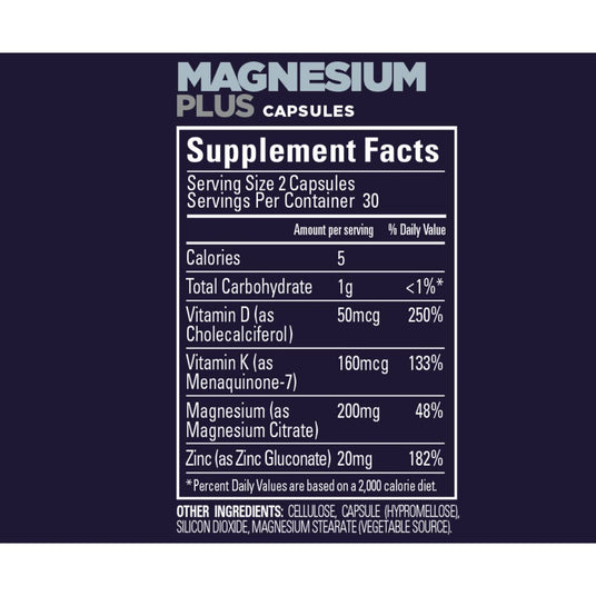 Roctane capsulas Magnesio Plus GU 49.5g - Energía deportiva 1