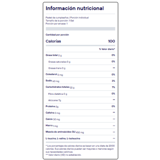 Gel energético GU pastel cumpleaños vegano sin gluten resistencia [imagen 4]