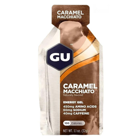 Gel Energizante GU Con Cafeína Caramelo Machiatto 32g - Energía deportiva