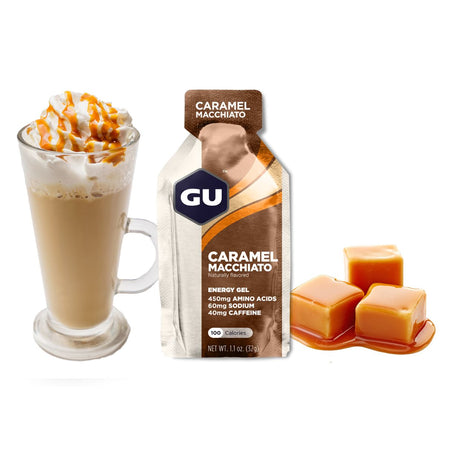 Gel Energizante GU Con Cafeína Caramelo Machiatto 32g - Energía deportiva 1
