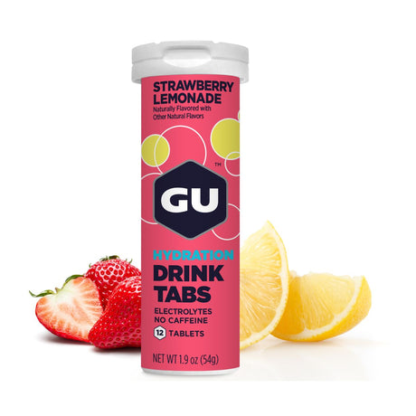 Pastillas Hidratantes GU Sin Cafeína Limonada Fresa 12 Tabletas - Energía deportiva 1