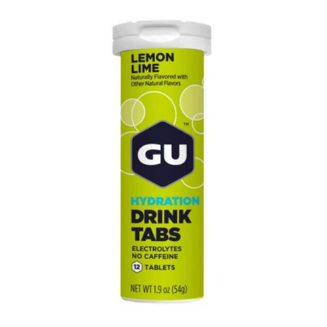 Pastillas Hidratantes GU Sin Cafeína Lima Limón 12 Tableta - Energía deportiva