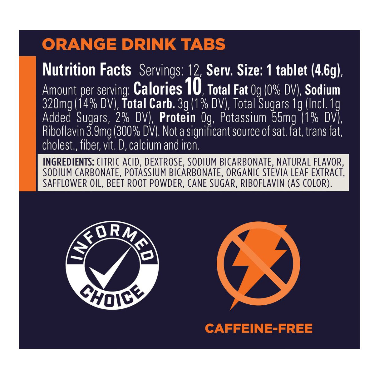Pastillas Hidratantes GU Sin Cafeína Naranja 12 Tabletas - Energía deportiva 2