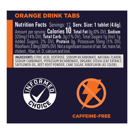 Pastillas Hidratantes GU Sin Cafeína Naranja 12 Tabletas - Energía deportiva 2