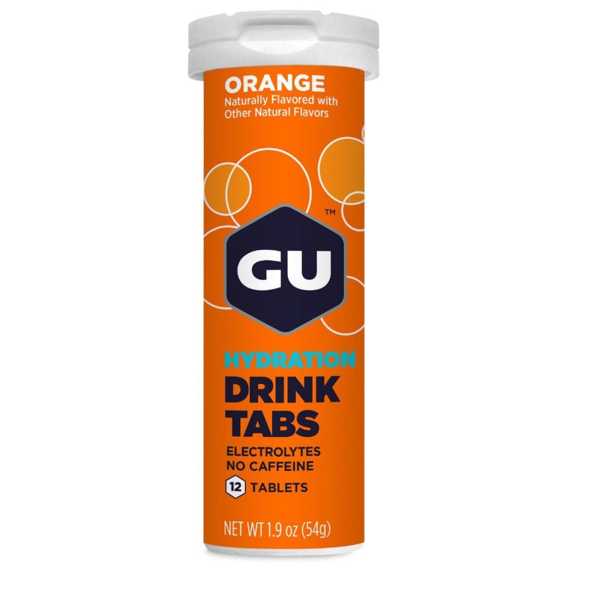 Pastillas Hidratantes GU Sin Cafeína Naranja 12 Tabletas - Energía deportiva